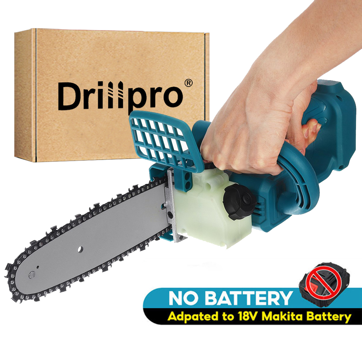 Drillpro-8-Inch-Woodworking-Electric-Chain-Saw-Portable-Wood-Cutting-Pruning-Tool-Without-Battery-1743313-2