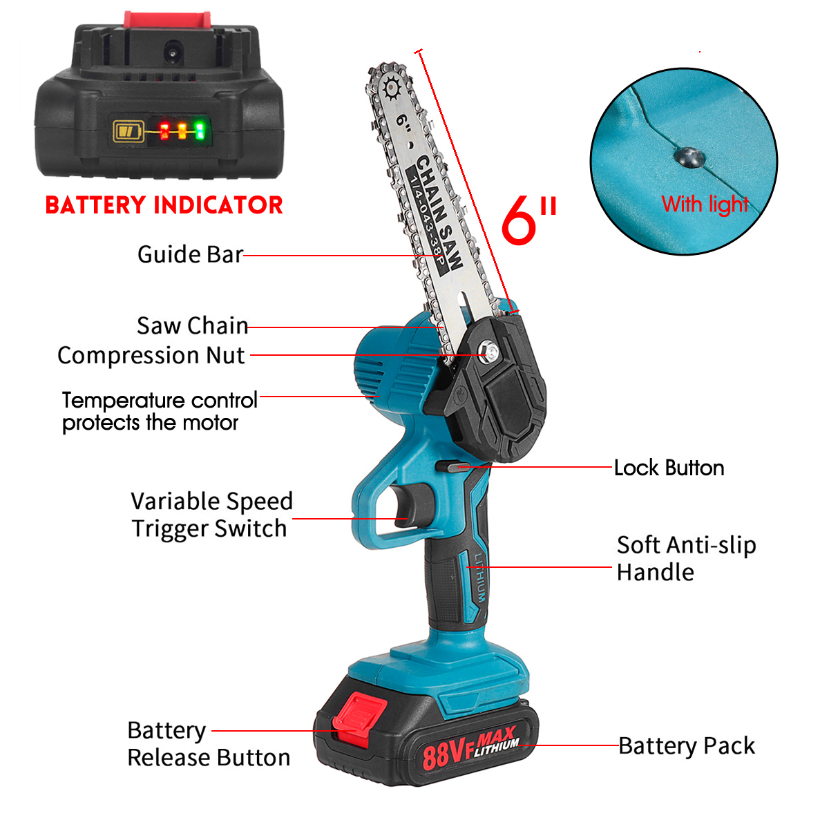 Drillpro-88VF-7500mAh-6in-Cordless-Electric-Chain-Saw-Battery-Indicator-Wood-Cutter-One-Hand-Saw-Woo-1868437-16