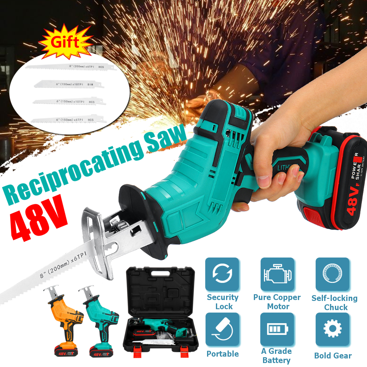 Electric-Cordless-Reciprocating-Saw-4-Blades-Battery-Charger-Saw-Power-Tool-1732002-1