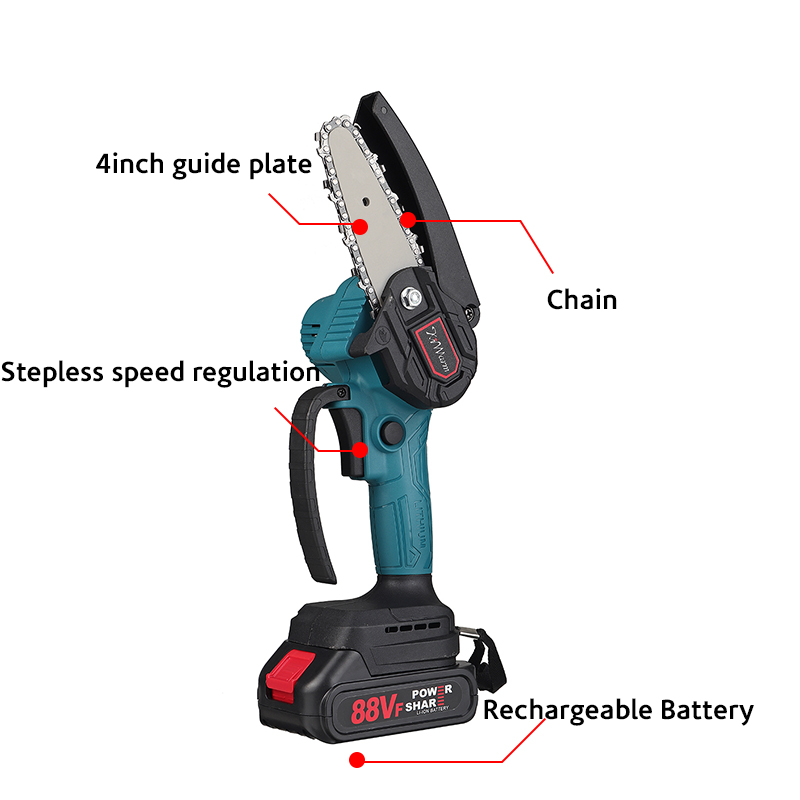 Kiwarm-88VF-4-Inch-Mini-Cordless-Electric-Chainsaw-Rechargeable-Wood-Cutter-One-Hand-Saw-W-12-Batter-1874632-14
