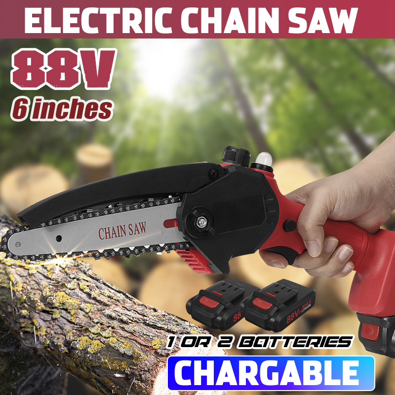 Kiwarm-88VF-6Inch-Rechargable-Chain-Saw-One-hand-Chainsaw-Wood-Work-Cutter-Tool-Digital-Display-Indi-1852890-1