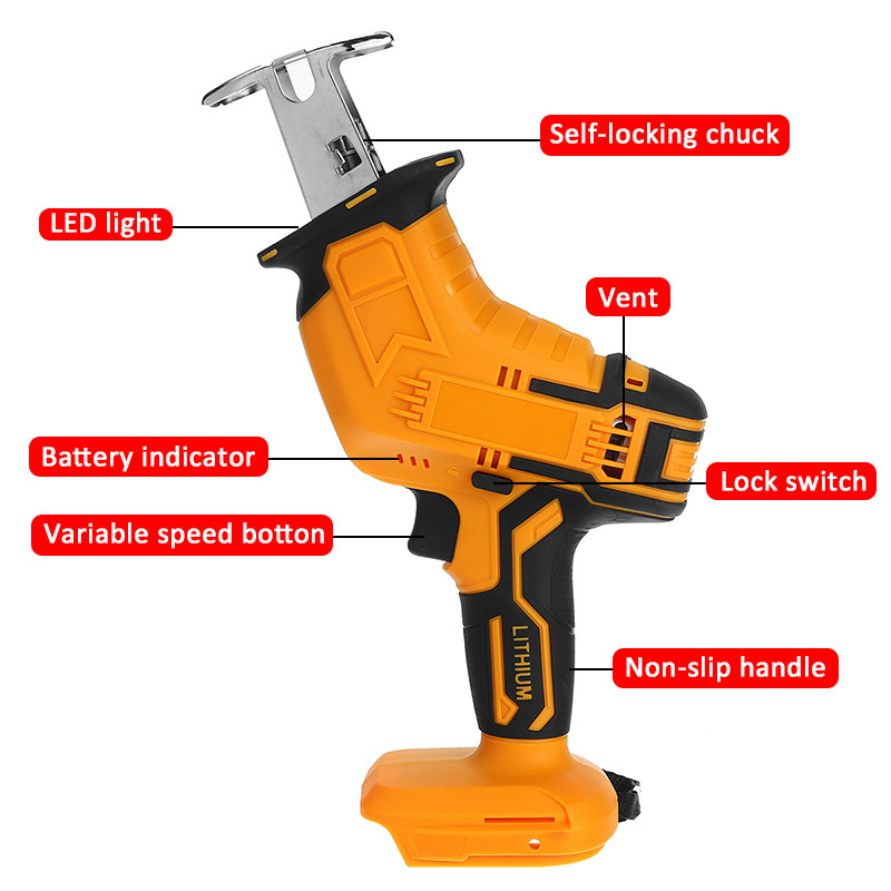 Rechargeable-Cordless-Reciprocating-Saw-Handheld-Woodorking-Wood-Cutter-W-None12-Battery--4PCS-Saw-B-1879912-5