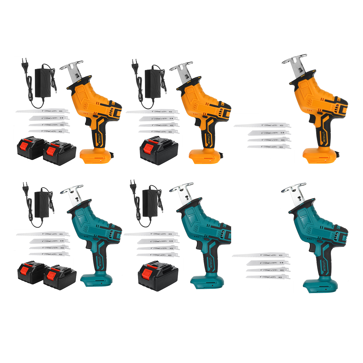 Rechargeable-Cordless-Reciprocating-Saw-Handheld-Woodorking-Wood-Cutter-W-None12-Battery--4PCS-Saw-B-1879912-9