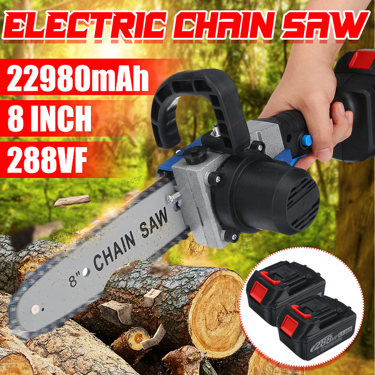 VIOLEWORKS-288VF-8Inch-Electric-Cordless-One-Hand-Saw-Chain-Saw-22980-mAh-Woodworking-Rechargable-Ch-1848005-1