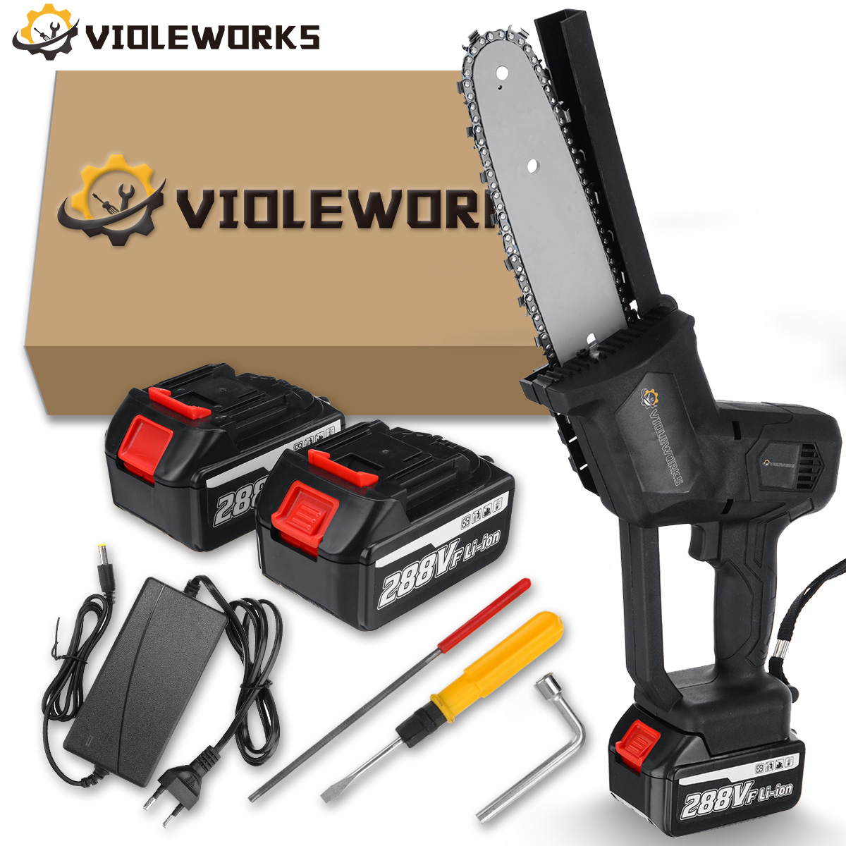 VIOLEWORKS-288VF-Cordless-Electric-Chain-Saw-One-Hand-Saw-Woodworking-Tool-W-None1pc2pcs-Battery-Als-1829028-6