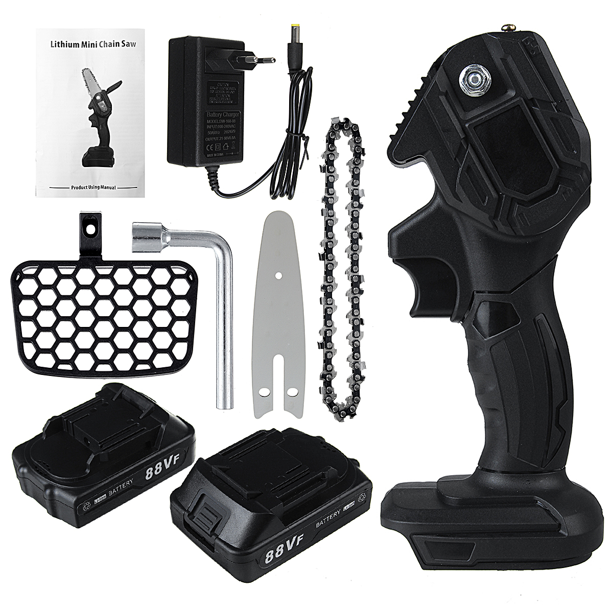 VIOLEWORKS-88V-800W-4-Inch-Portable-Electric-Saw-Pruning-Chain-Saw-Rechargeable-Woodworking-Power-To-1919275-9