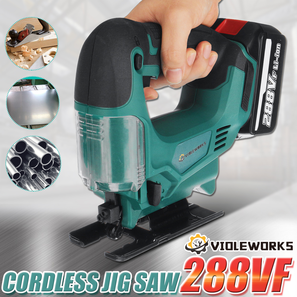 Violeworks-288VF-21V-Cordless-Jigsaw-Rechargeable-Electric-One-Hand-Jig-Saw-W-12pcs-Battery-1841577-1