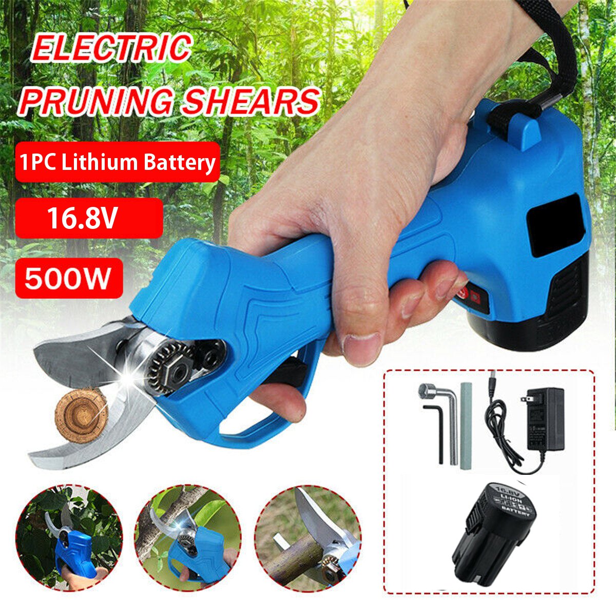 168V--21V-Rechargeable-Lithium-Electric-Cordless-Secateur-Pruning-Shears-Garden-Branch-Cutter-1572180-4