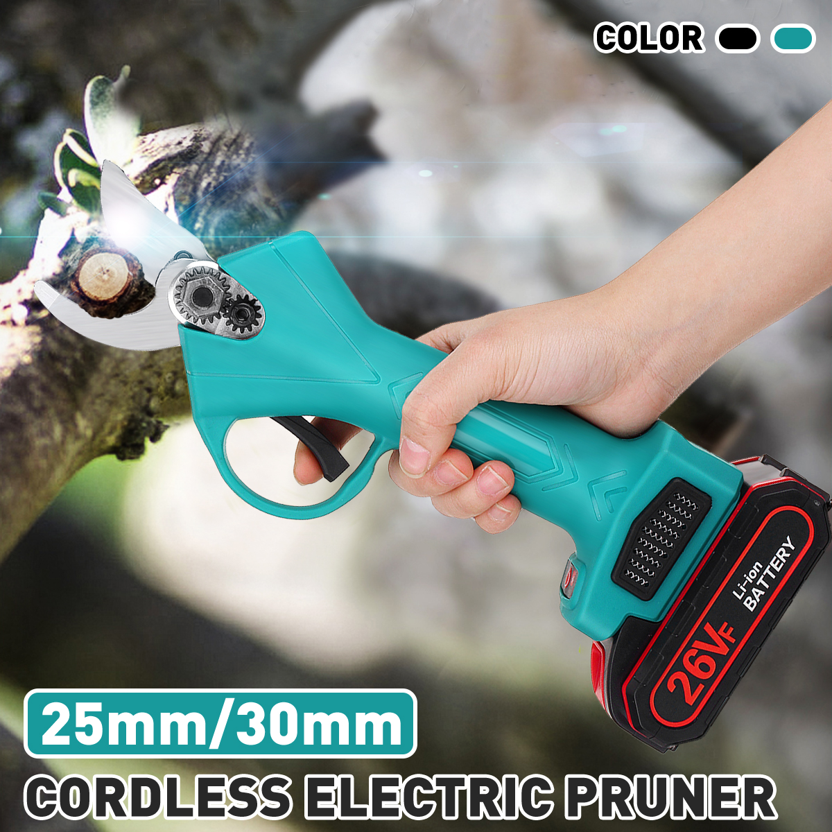 21V-2530mm-Cordless-Electric-Pruning-Secateur-Shears-Portable-Electric-Scissors-W-1pc-Battery-1816359-1