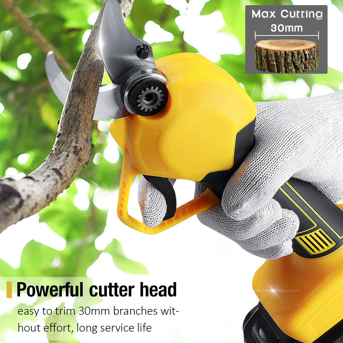 21V-30mm-Cordless-Electric-Pruning-Shears-Scissors-Rechargeable-Li-on-Battery-Garden-1803100-3