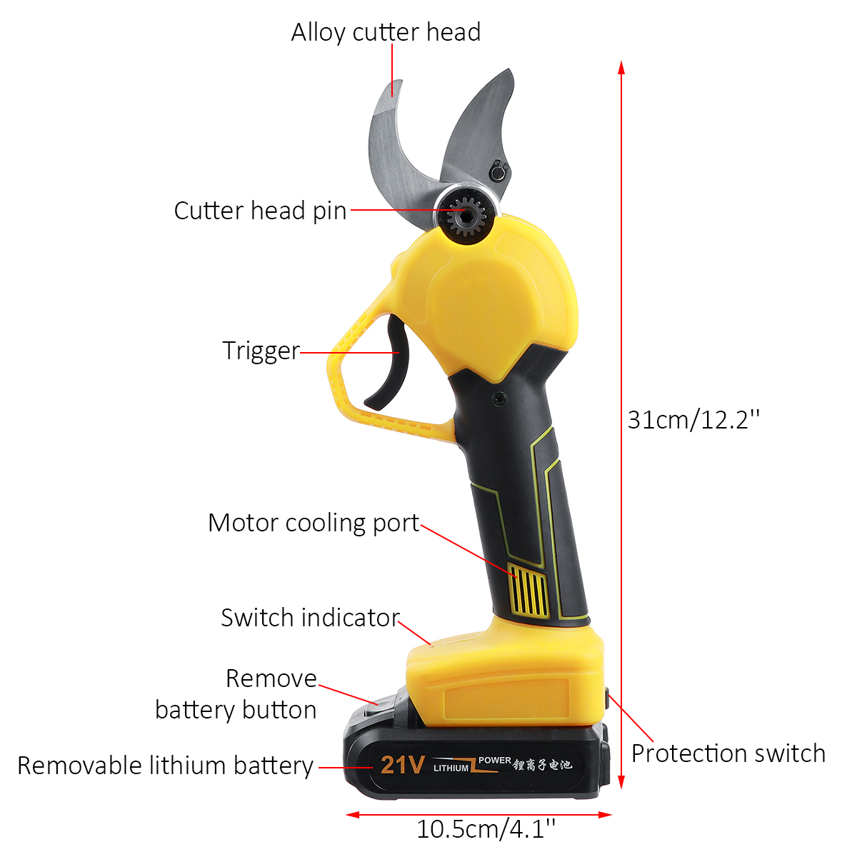 21V-30mm-Cordless-Electric-Pruning-Shears-Scissors-Rechargeable-Li-on-Battery-Garden-1803100-8