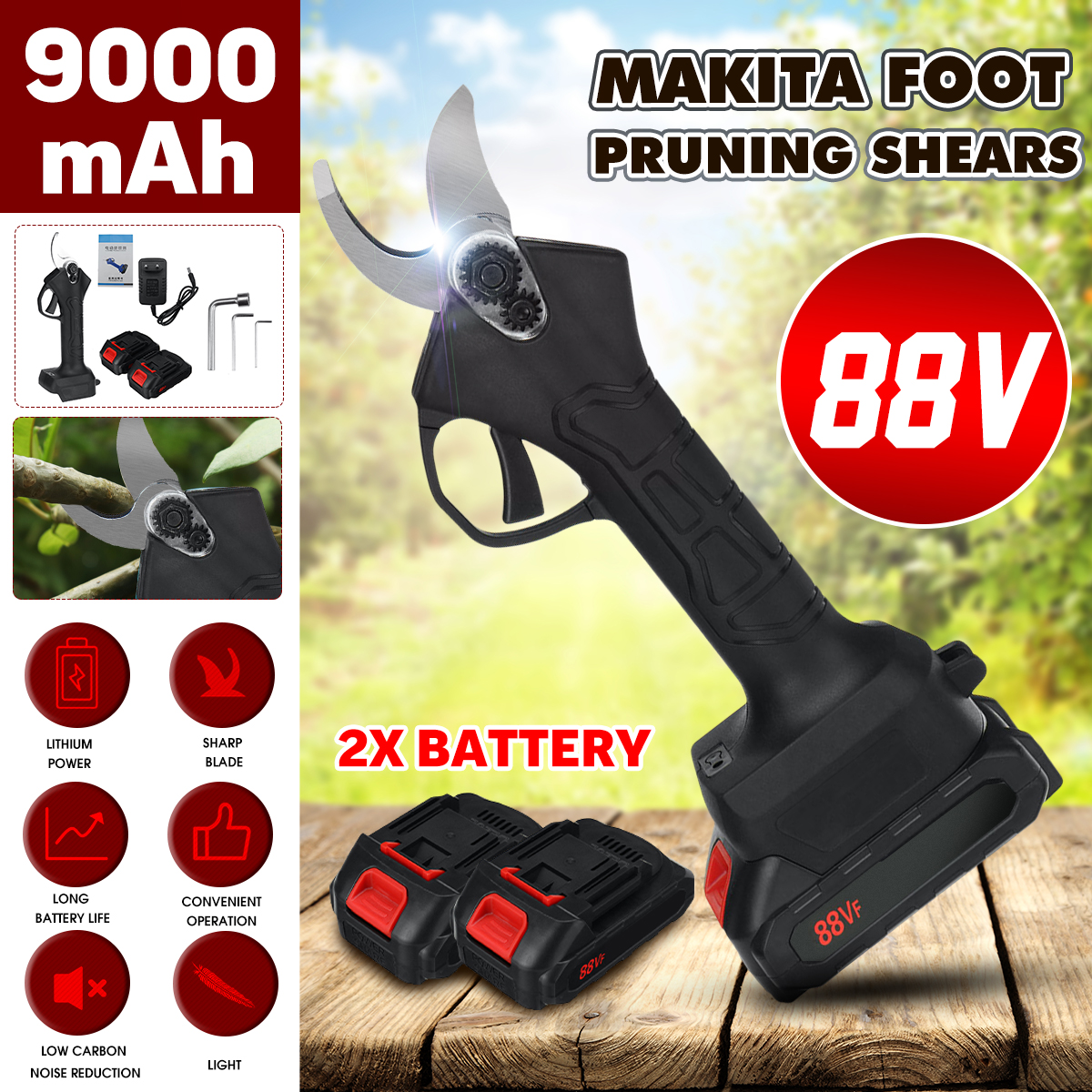 21V-Cordless-Pruning-Shears-Electric-Scissors-Rechargeable-Wood-Cutter-W-12pcs-Battery-1802318-1