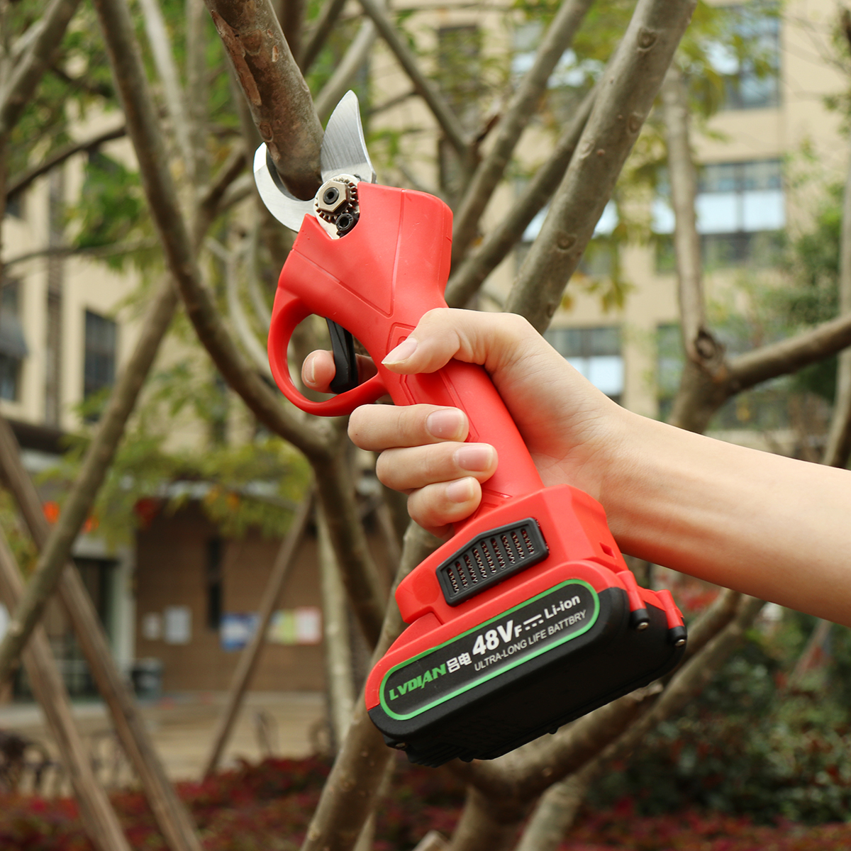21V-Electric-Pruning-Shears-Rechargeable-Garden-Branches-Scissors-Cutter-Tree-Trimming-Cutting-Tool--1665439-1