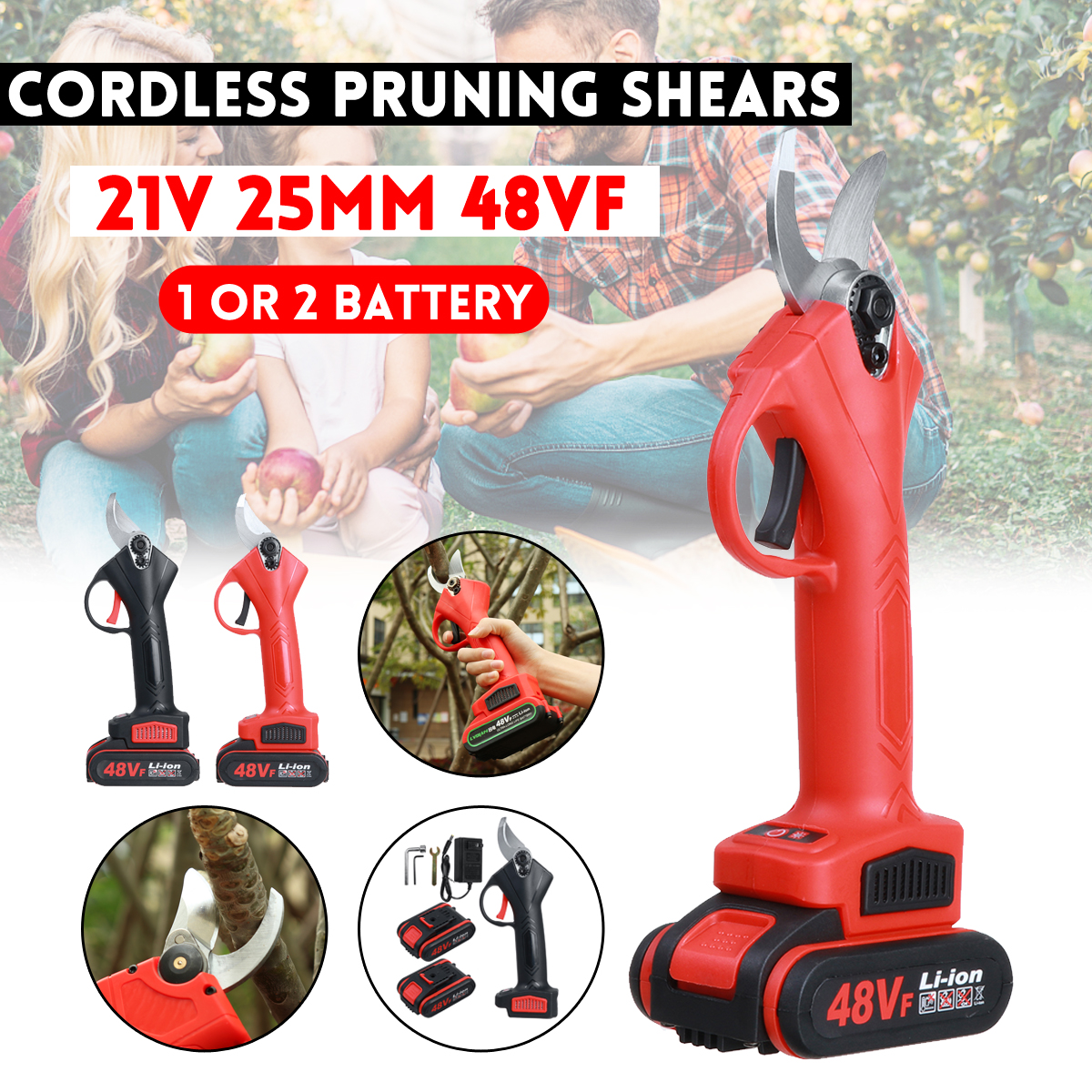 21V-Electric-Pruning-Shears-Rechargeable-Garden-Branches-Scissors-Cutter-Tree-Trimming-Cutting-Tool--1666113-2