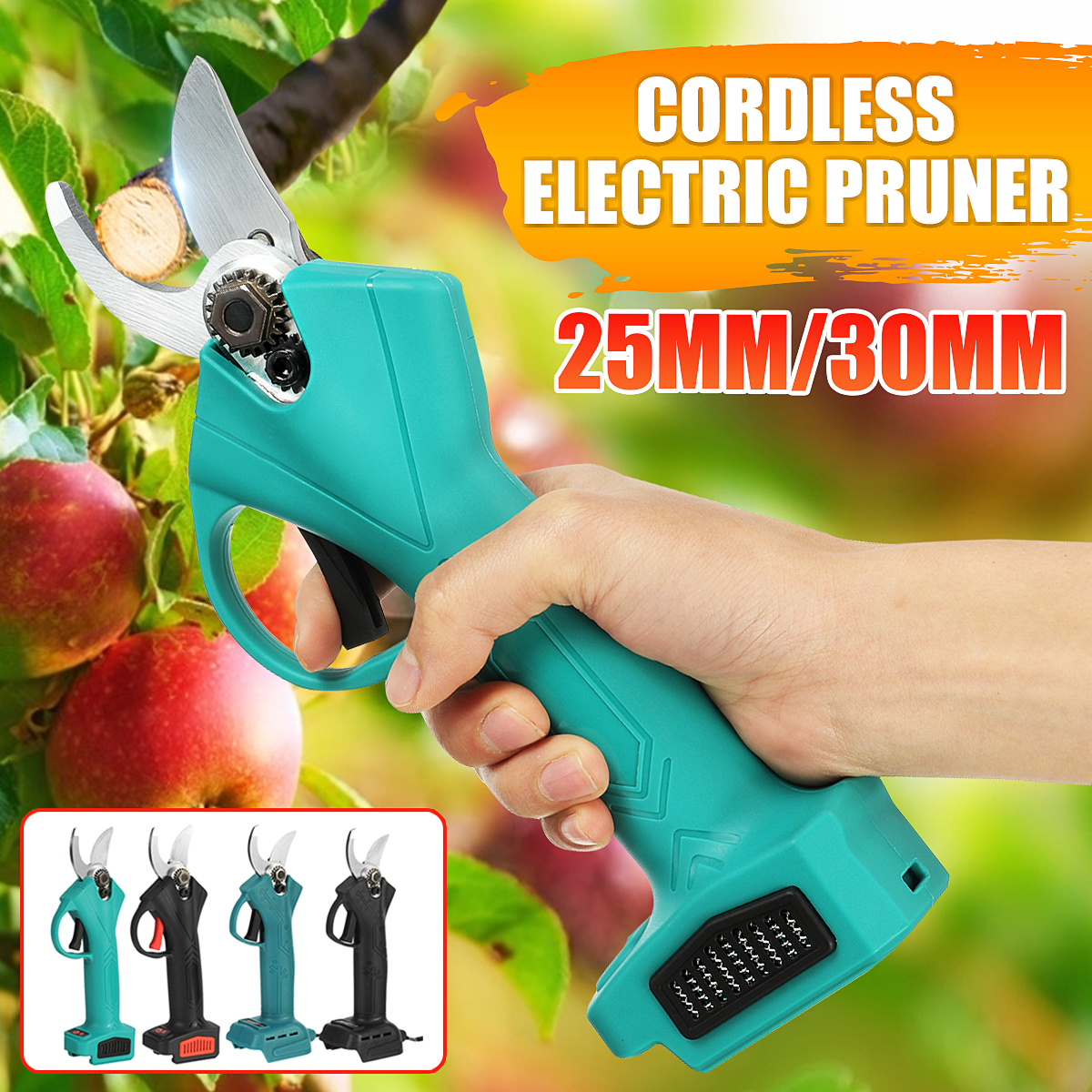 2530mm-Cordless-Electric-Branch-Scissors-Shear-Pruning-Cutter-Tool-Trimmer-For-WorxMakita-18V-21V-Ba-1816478-2