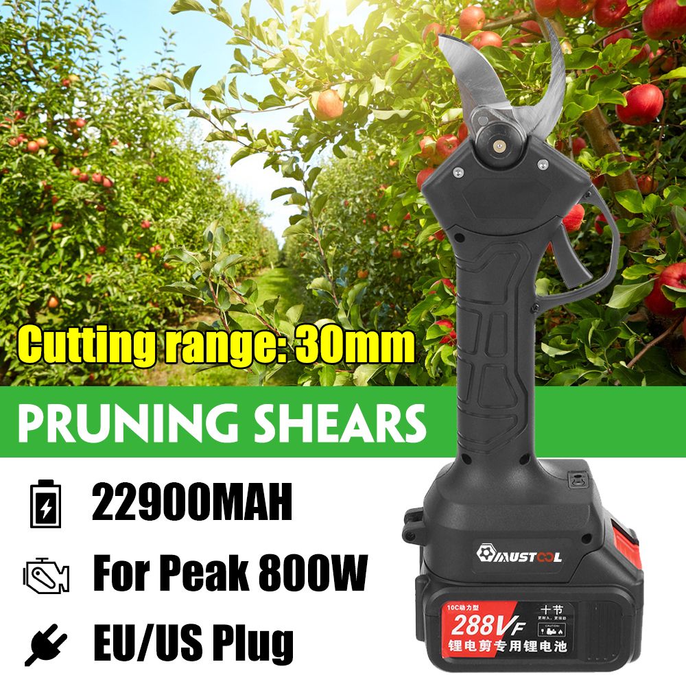 288VF-30mm-Cordless-Rechargeable-Electric-Pruning-Shears-W-Battery-Garden-Scissors-Hedge-Trimmer-For-1837746-1