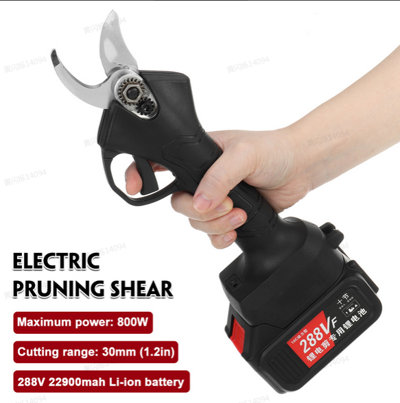 288VF-30mm-Cordless-Rechargeable-Electric-Pruning-Shears-W-Battery-Garden-Scissors-Hedge-Trimmer-For-1837746-3