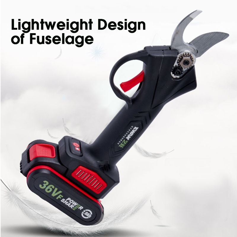 36VF-25mm-Cordless-Electric-Pruning-Shears-Cutter-Li-ion-Tree-Branch-Cutting-Tool-W-1-or-2-Battery-1670530-5