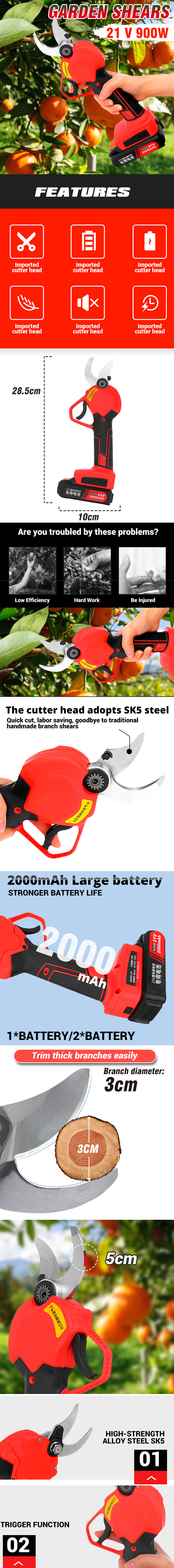 900W-21V-Electric-Pruning-Shears-Gardening-Scissors-Branches-Cutter-W-12pcs-Battery-1783171-1