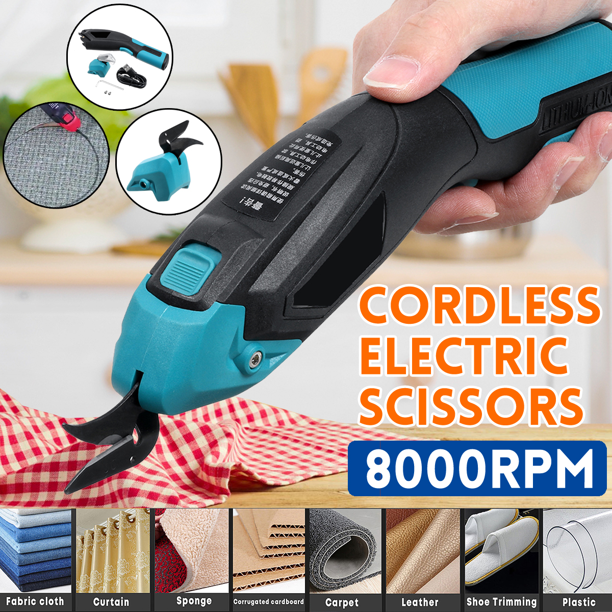 DC-4V-Portable-Cordless-Electric-Scissors-Leather-Fabric-Crafts-Cutter-Cutting-Tool-1733406-1