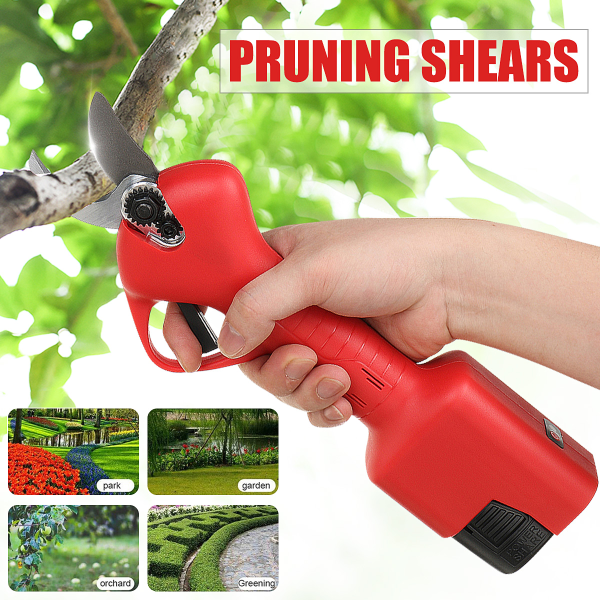 Doersupp-168V-Cordless-Electric-Branch-Scissors-25mm-Pruning-Shears-Cutter-Tool-Trimmer-W-1-or-2pcs--1819099-2