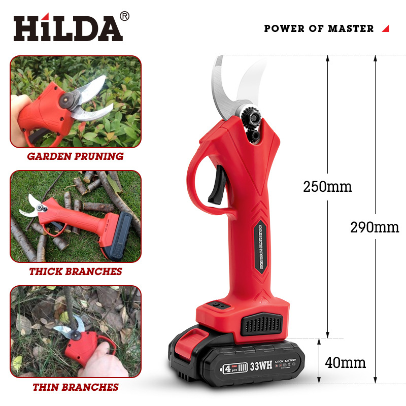 HILDA-168V-15000mAh-Cordless-Electric-Pruning-Shears-Electric-Scissors-Ratchet-Cutter-30mm-Branch-Sh-1878979-2