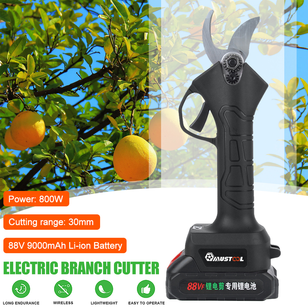 MUSTOOL-88VF-Cordless-Rechargeable-Electric-Pruning-Shears-W-12pcs-Battery-Garden-Scissor-Hedge-Trim-1827864-2