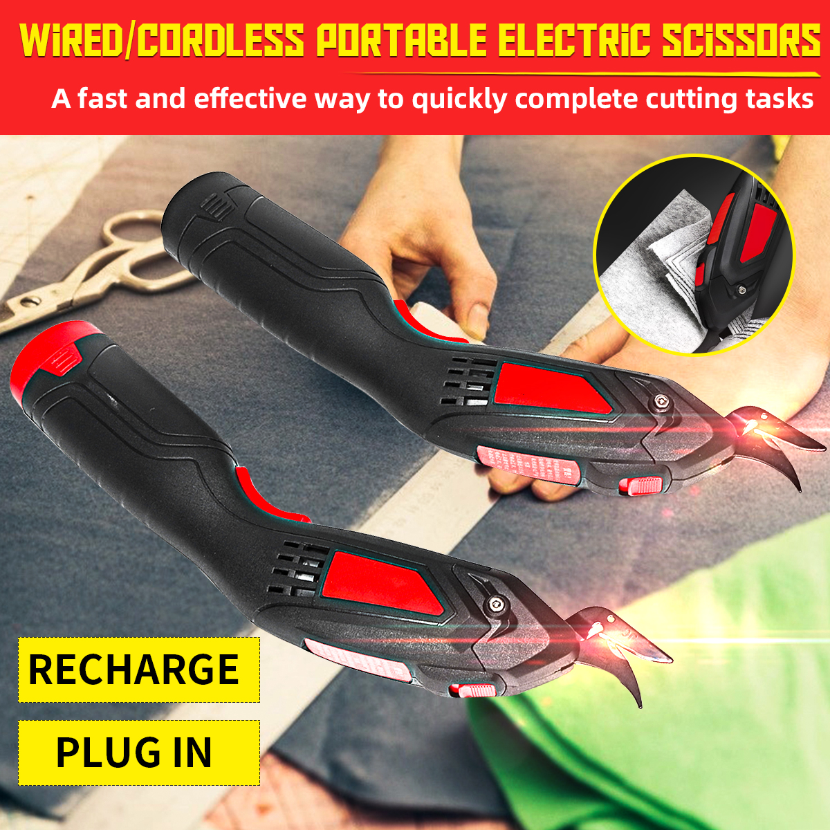 WiredCordless-Potable-Electric-Scissors-Leather-Fabric-Crafts-Cutting-Blade-Trimmer-1716218-1