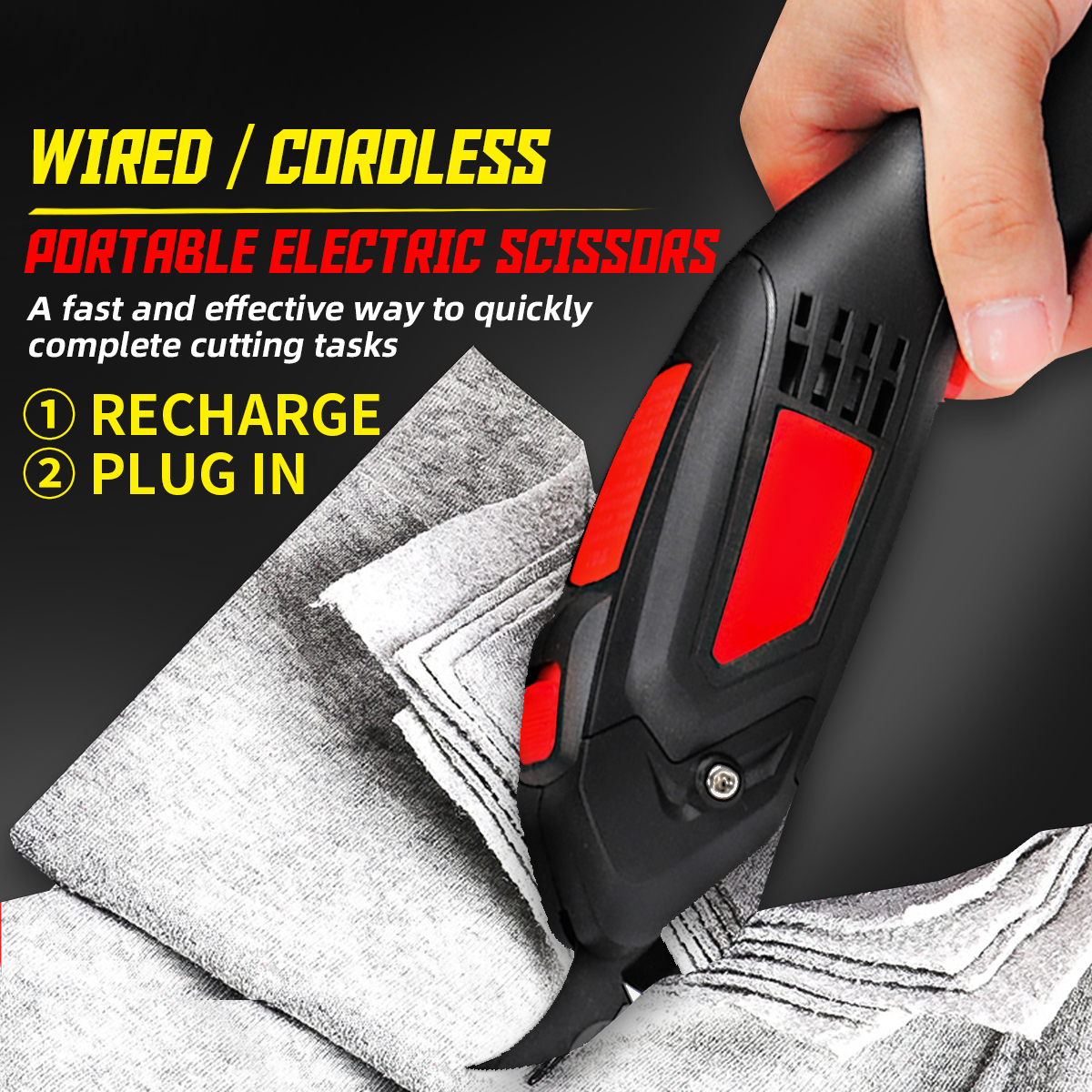 WiredCordless-Potable-Electric-Scissors-Leather-Fabric-Crafts-Cutting-Blade-Trimmer-1716218-2