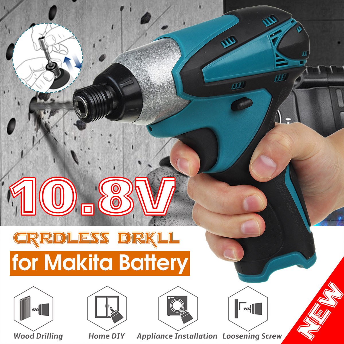 108V-Cordless-Electric-Impact-Drill-Screwdriver-Stepless-Speed-Change-Switch-For-Makita-Battery-1728712-2