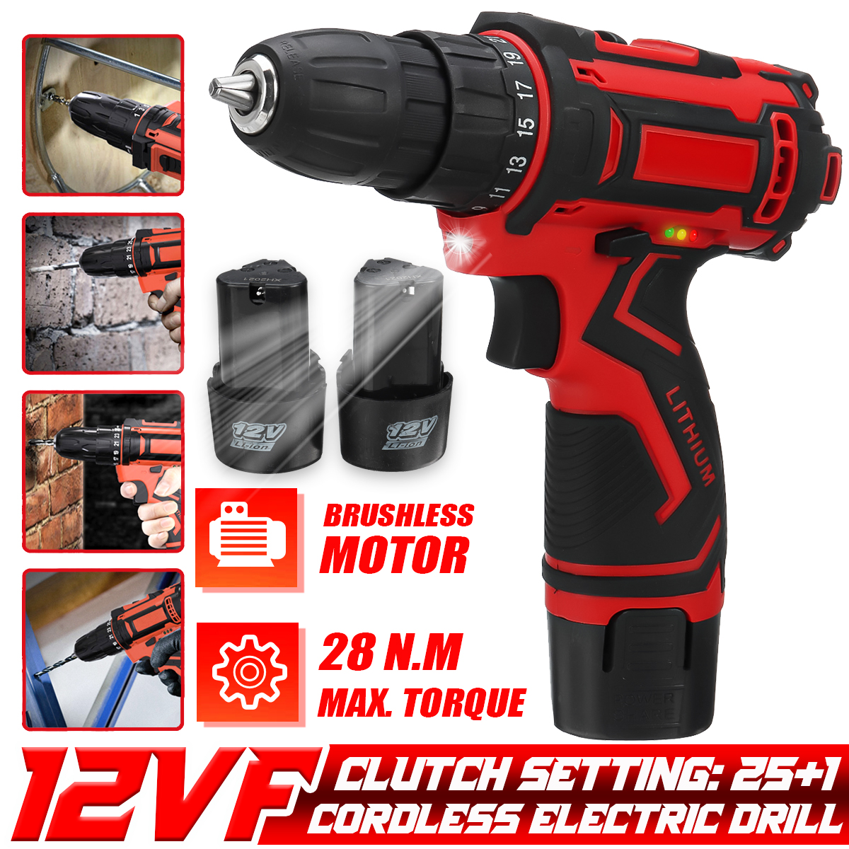 12V-300W-2-Speed-Cordless-Drill-Driver-251-Torque-1350-RPM-10mm-Electric-Screwdriver-W-12-Battery-1867946-3
