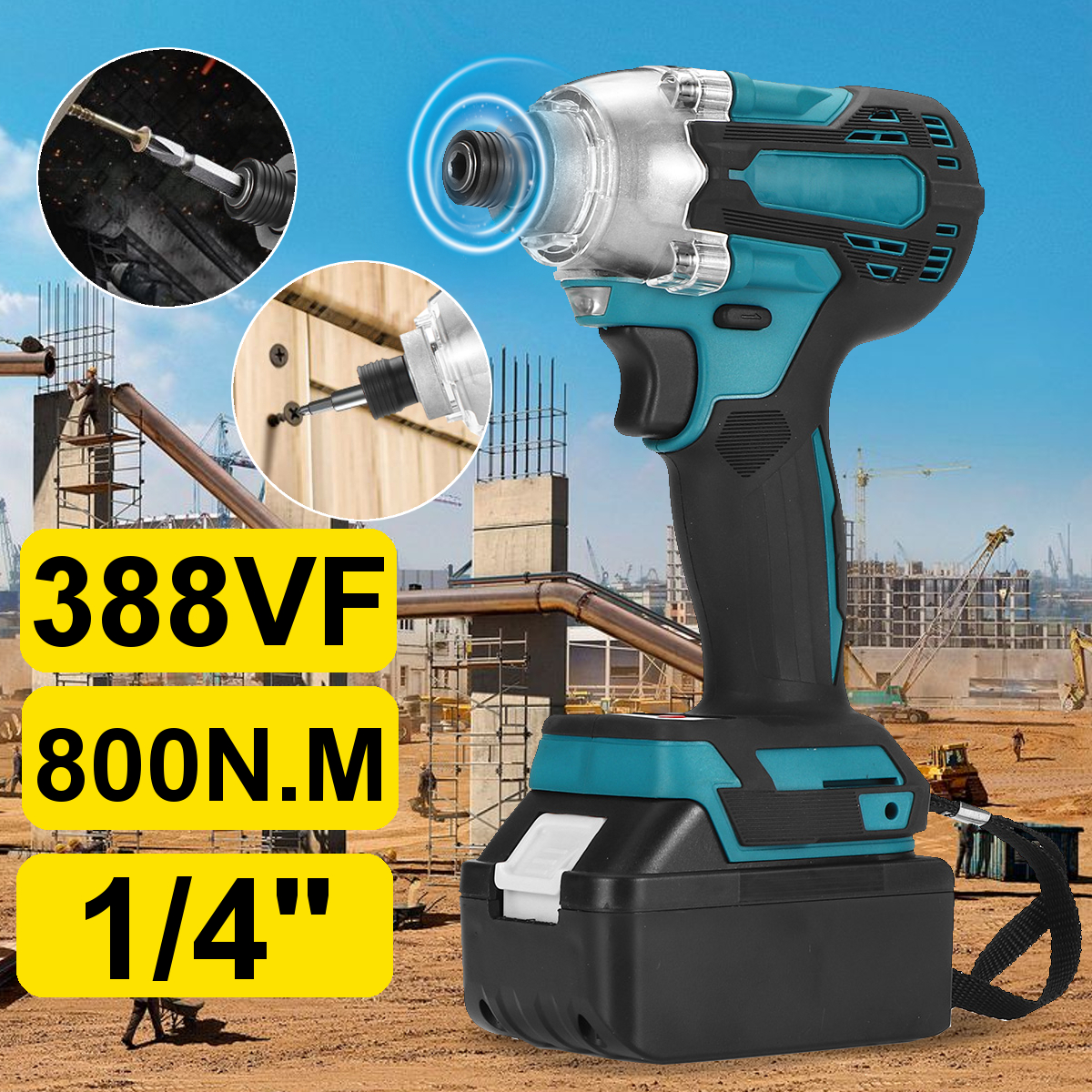 18V-14-inch-Brushless-Cordless-Electric-Screwdriver-Driver-Rechargeable-W-Battery-1790859-2
