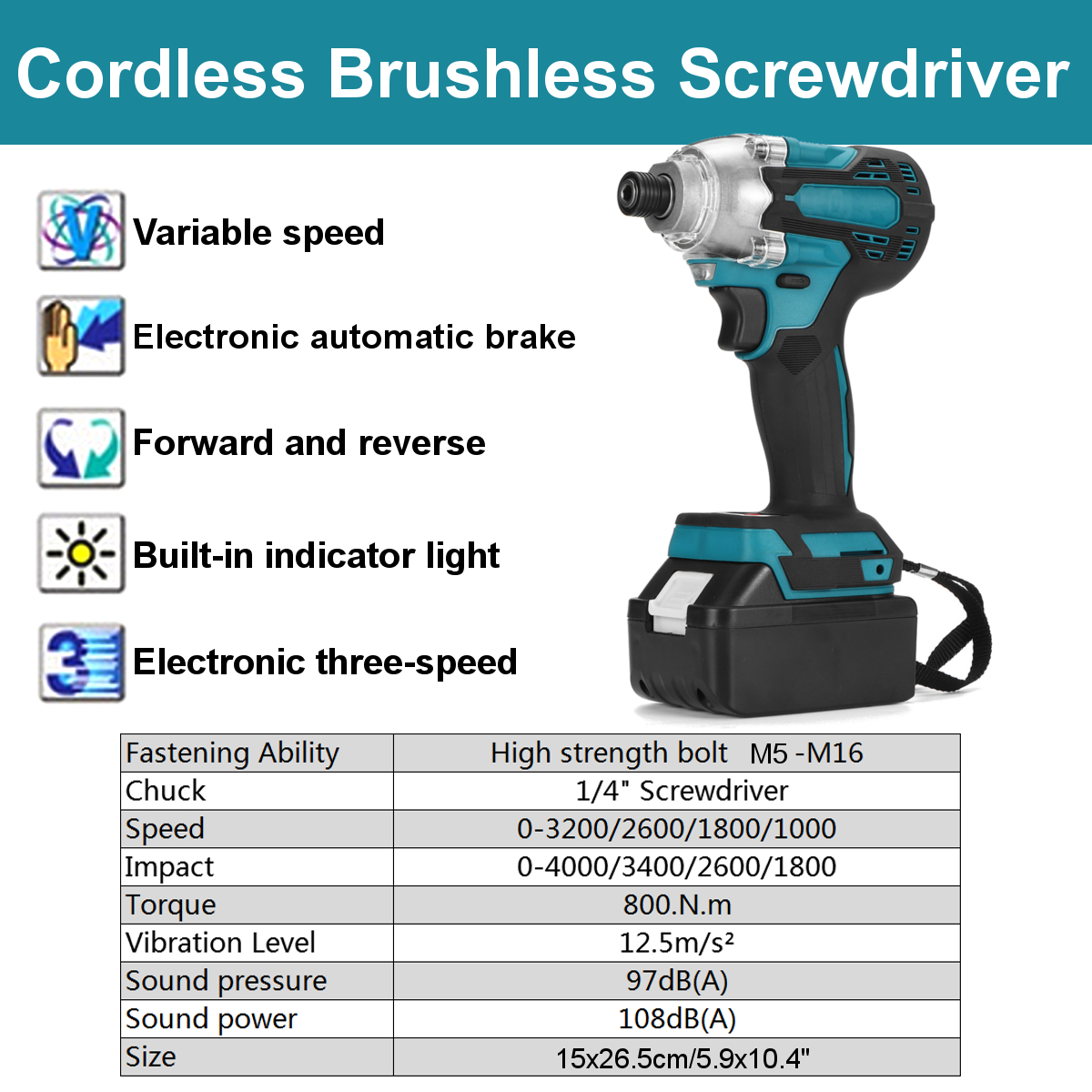 18V-14-inch-Brushless-Cordless-Electric-Screwdriver-Driver-Rechargeable-W-Battery-1790859-3
