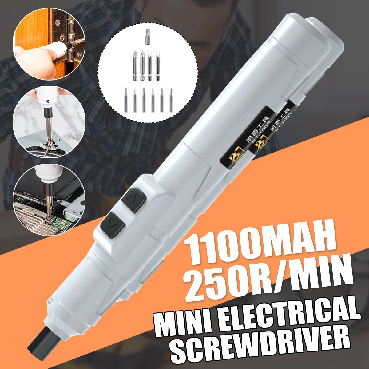 36V-Mini-Cordless-Electric-Screwdriver-Rechargeable-Phone-Repair-Tool-W-11pcs-Drill-Bits-1767583-1