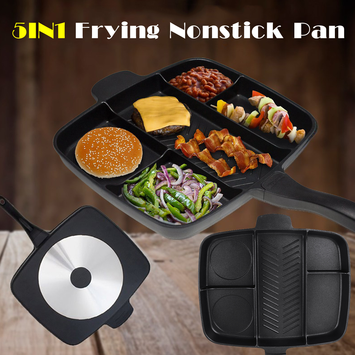 5-in-1-Multi-Section-Fryer-Frying-Pan-Non-Stick-Grill-Oven-BBQ-Induction-Plate-1780628-2