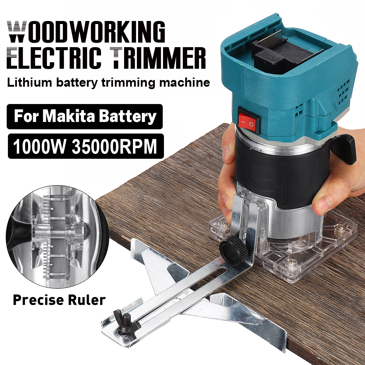 1000W-35000RPM-Electric-Hand-Trimmer-Woodworking-Wood-Milling-Machine-Without-Battery-For-Makita-Bat-1851537-1