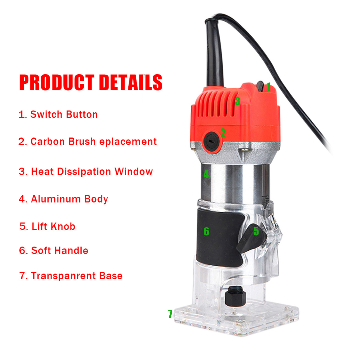 1100W-Electric-Hand-Trimmer-Palm-Router-Wood-Laminate-Joiner-Tool-Variable-Speed-1808421-13