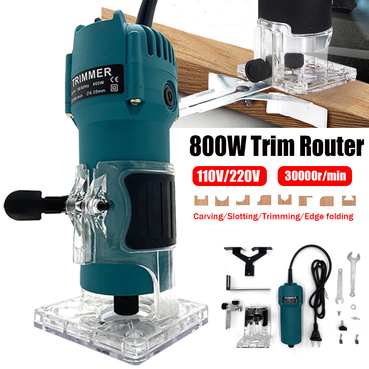 110V220V-800W-Trim-30000RPM-Router-Edge-Wood-Clean-Cuts-Power-Woodworking-Tool-1752233-1