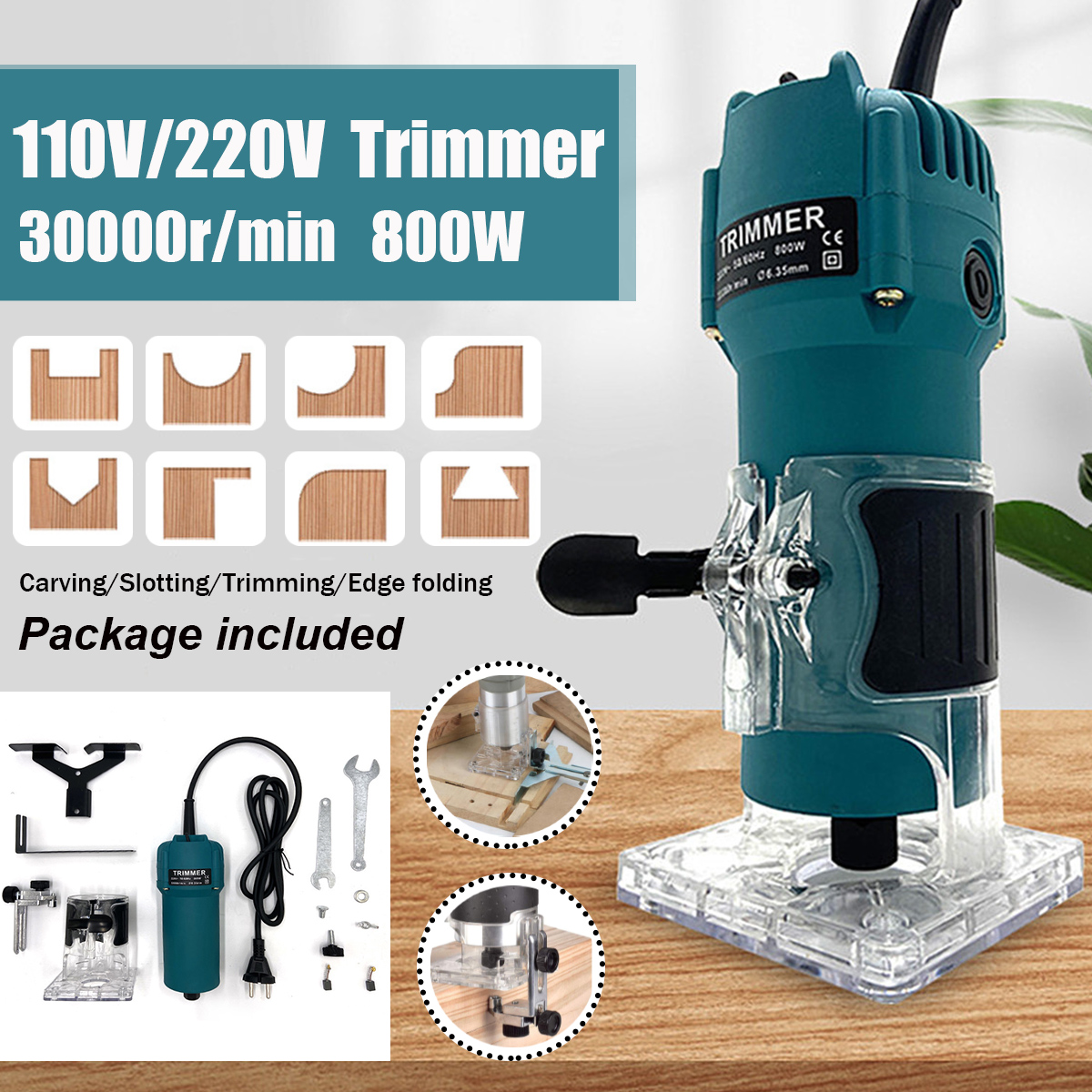 110V220V-800W-Trim-30000RPM-Router-Edge-Wood-Clean-Cuts-Power-Woodworking-Tool-1752233-2