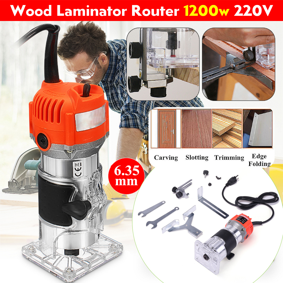1200W-220V-635mm-14quot-Electric-Hand-Trimmer-Wood-Laminate-Palm-Router-Joiner-Tool-1436024-1