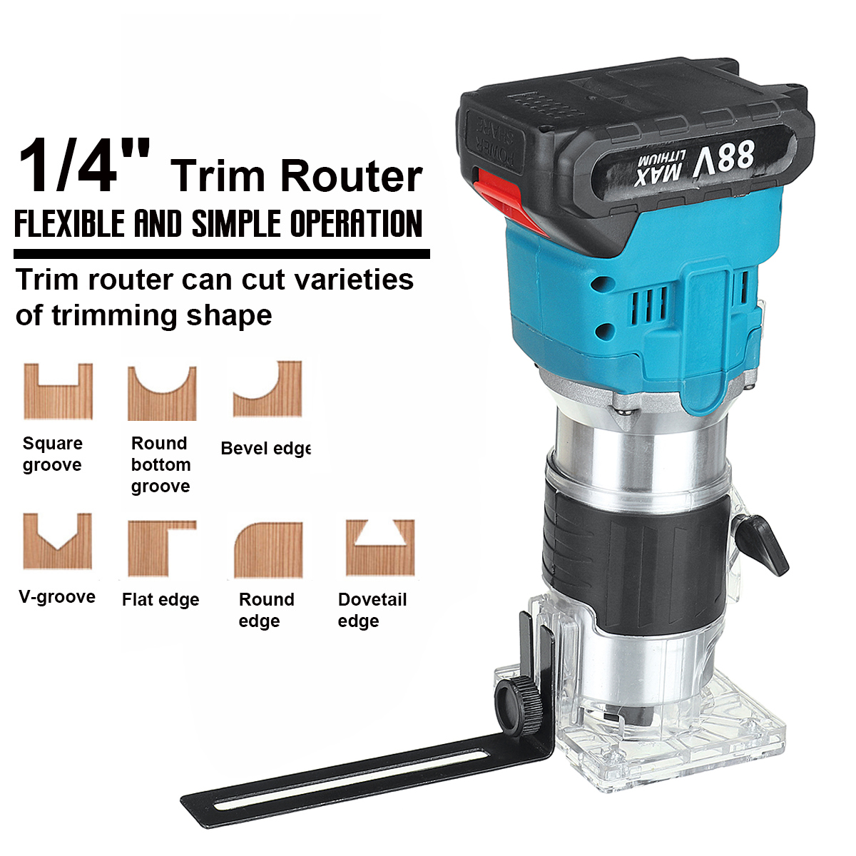 30000rpm-1000W-Cordless-Brushless-Electric-Trimmer-6-Speeds-Wood-Trimmer-Router-W-12pcs-Battery-1856249-6
