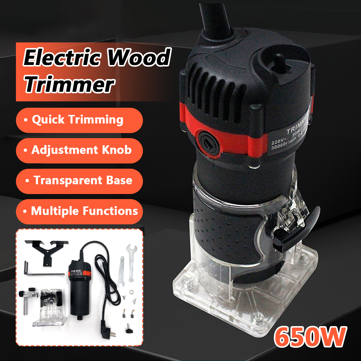 650W-33000RPM-Electric-Hand-Trimmer-Router-Wood-Carving-Machine-Woodworking-Tool-1866549-1