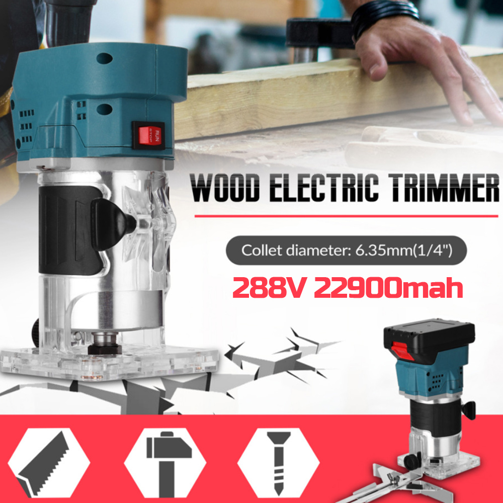 850W-30000RPM-Electric-Hand-Trimmer-Wood-Milling-Engrave-Machine-w-288VF-22900mah-Battery-1841578-2