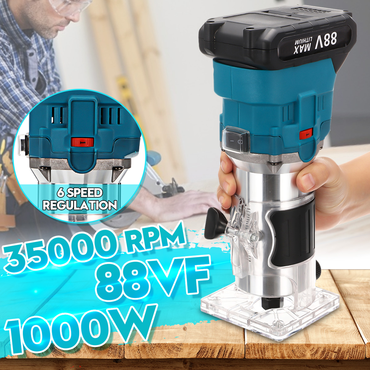 88VF-6-Speed-Regulated-Brushless-Cordless-Handheld-Electric-Trimmer-Woodworking-Engraving-Slotting-T-1849830-2