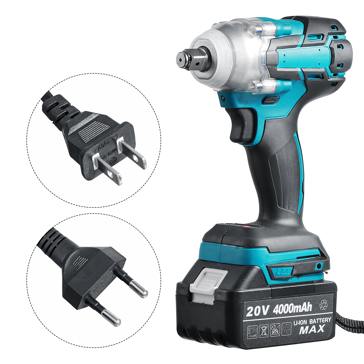 100-240V-20V-520Nm-4000RPM-Brushless-Electric-Impact-Wrench-Cordless-12quot-Power-Tool-For-Makita-Ba-1805406-13