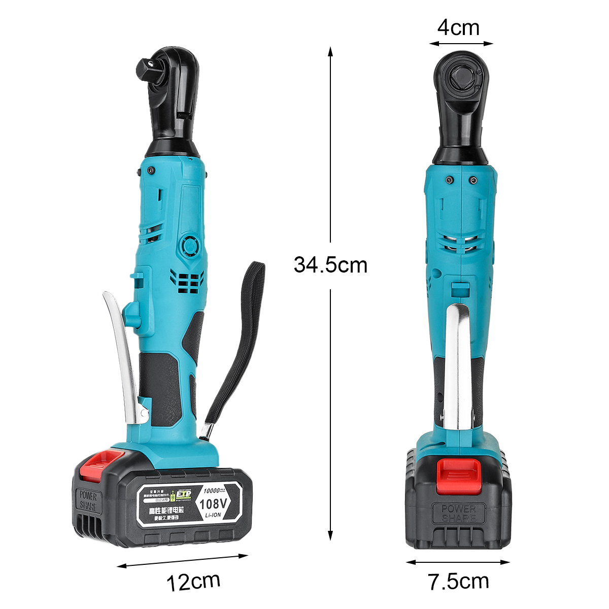 108V-160Nm-12-90ordm-LED-Electric-Right-Angle-Ratchet-Wrench-2X10000mAh-Battery-1681819-10