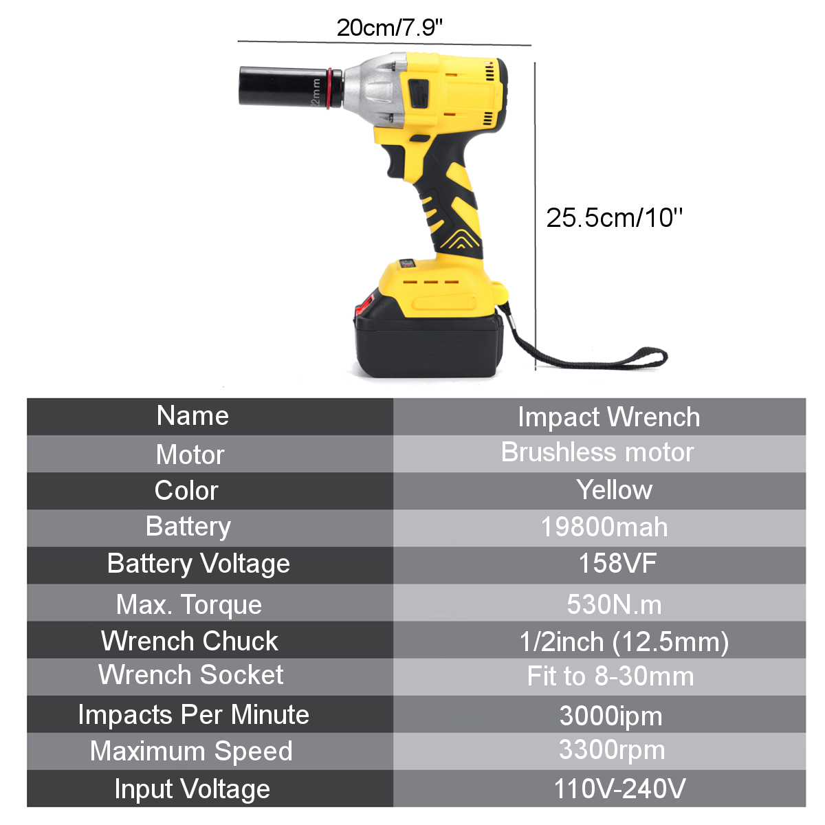 12-Cordless-Brushless-Impact-Wrench-Brushless-Motor-Power-Driver-Electric-Wrench-with-2-Battery-1807111-19