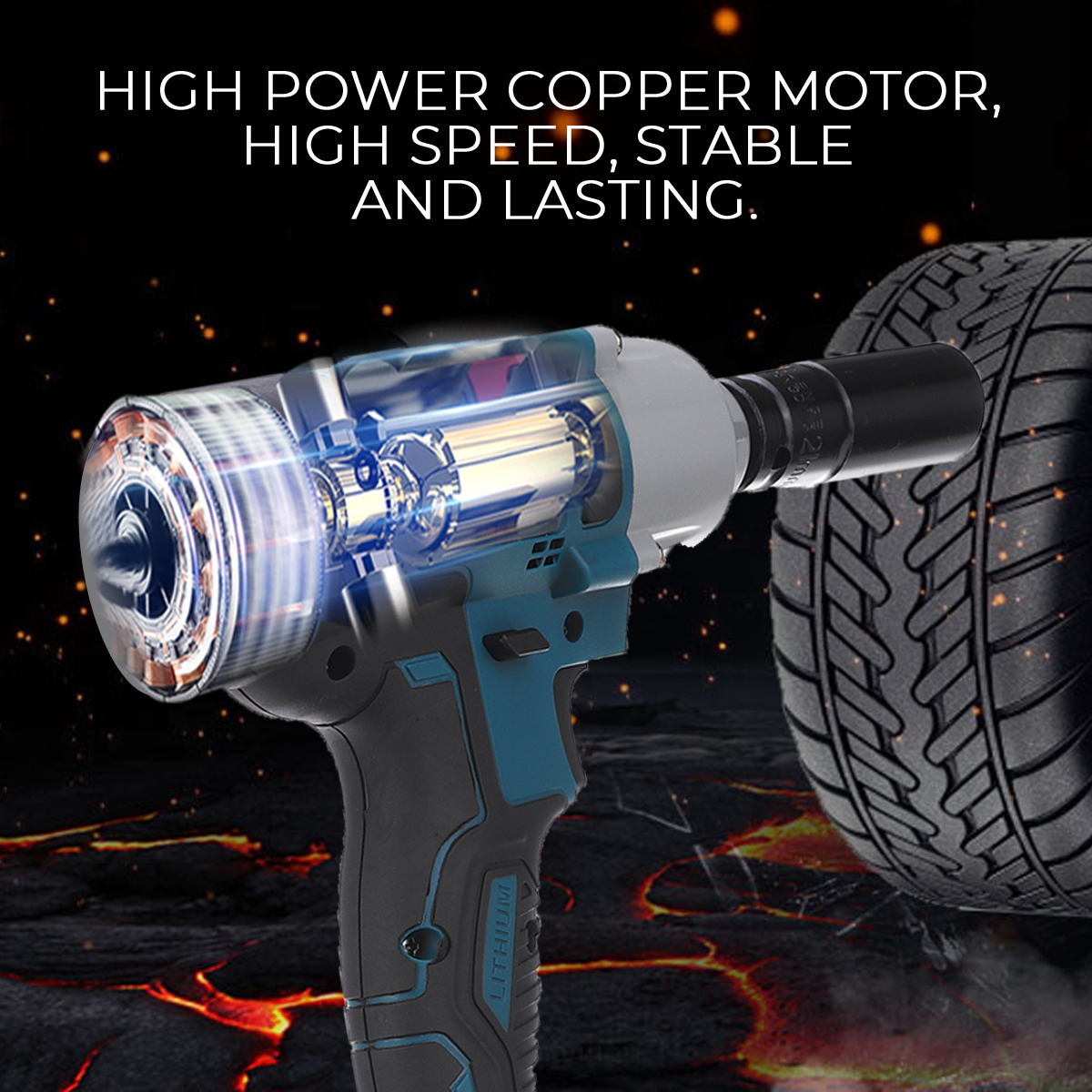 128VF-330Nm-Cordless-Li-Ion-Battery-Brushless-Multi-purpose-Electric-Impact-Wrench-1718960-5