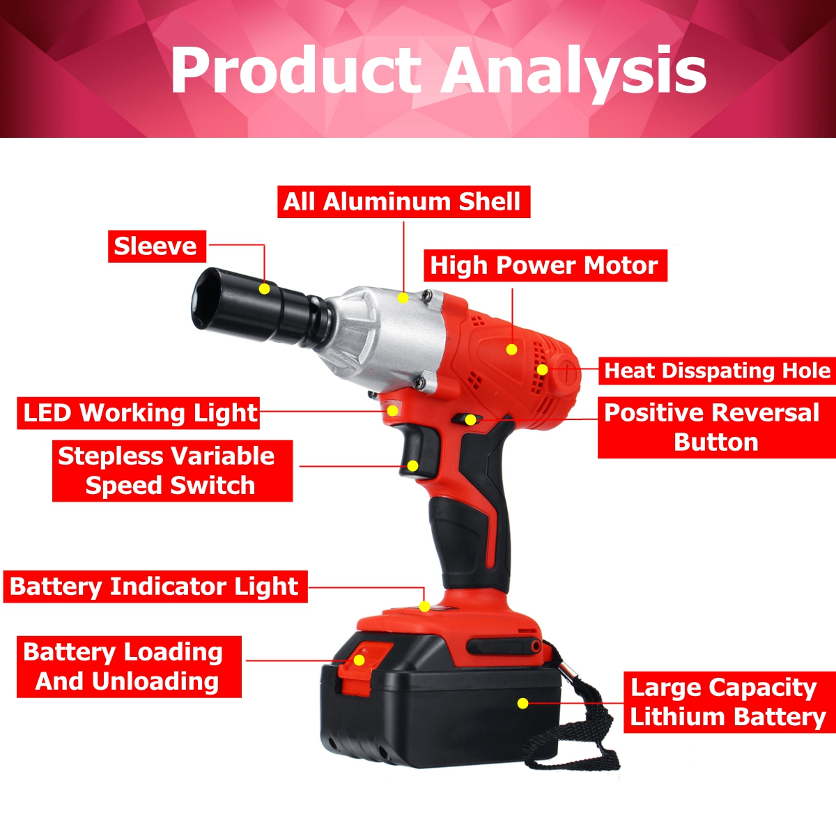 128VF188VF-Electric-Wrench-350Nm-High-Torque-Impact-Wrench-Cordless-12-Batteries-1-Charger-1431843-4