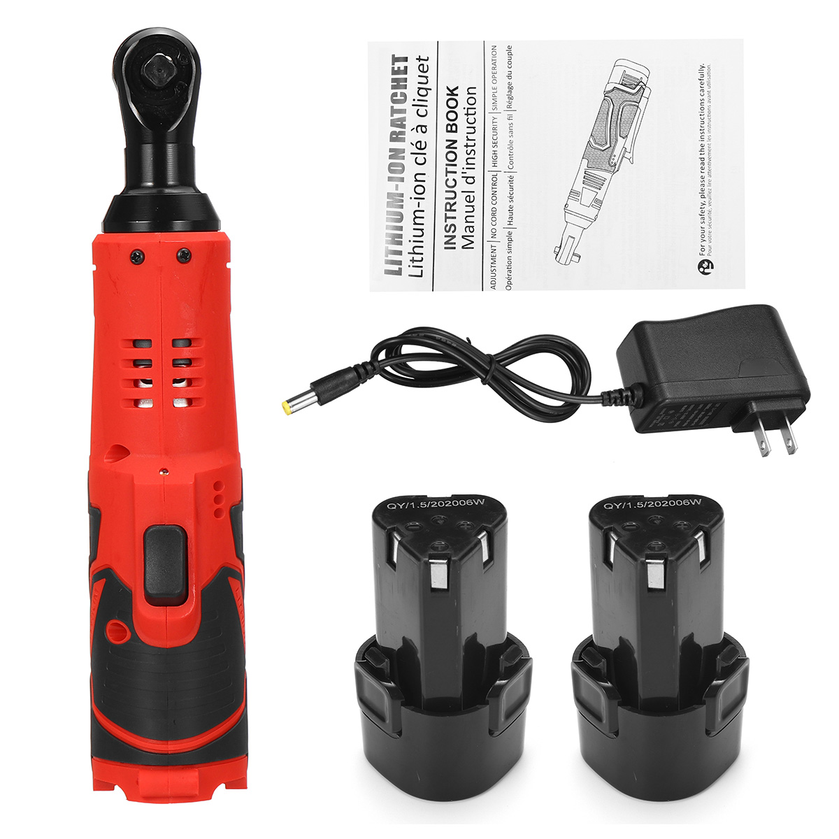 12V-4000mAh-Electric-Ratchet-Wrench-With-LED-Light-90deg-Angle-Wrench-Tool-W-12pcs-Battery-1714982-12